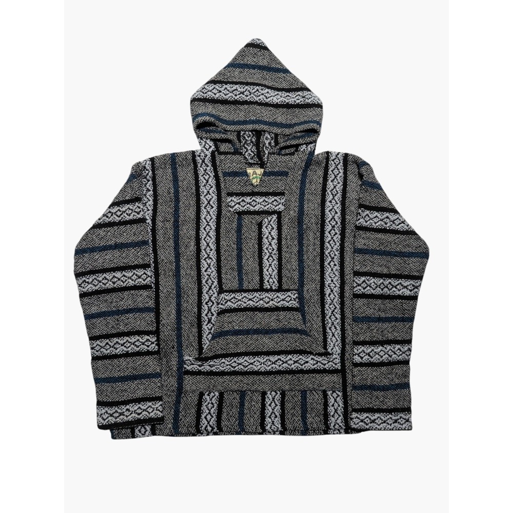 Baja Joe Hoodie Mens M Baja Surf Hoodie Drug‎ Rug Beach Hippie Boho Pullover